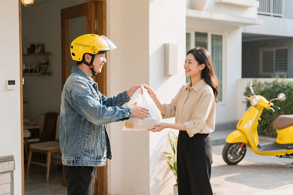 女士外套素材与外卖递送服务的融合 时尚行业的创新实践