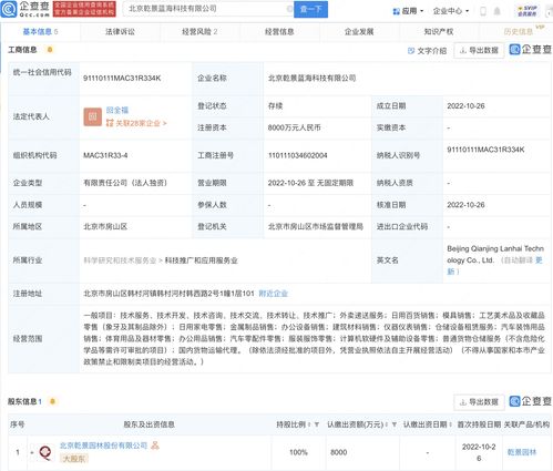 乾景园林跨界新布局 8000万设立子公司，切入汽车零配件与即时配送赛道